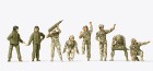 16567 Preiser Modern US Army tank crew (8 unpainted figures)